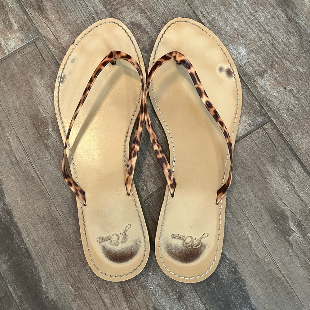 J. Crew turtle shell sandal